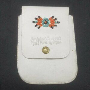 Carlsbad Caverns National Park New Mexico Souvenir Leather Playing Card Pouch